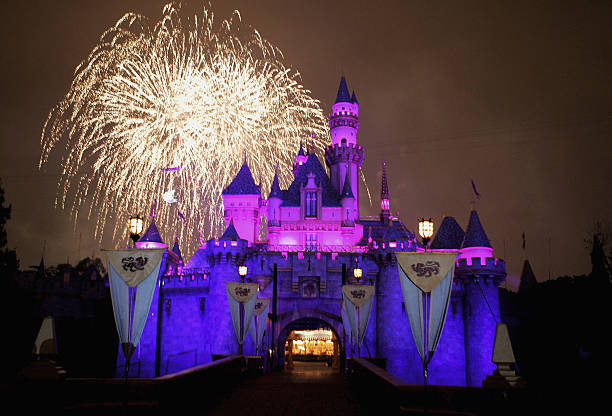 ANAHEIM, CA - MAY 4:  Fireworks explode over The Sleeping Beauty Castle as part of the Disney Premiere of "Remember...Dreams Come True" the biggest firework display in Disneylands history during the Disneyland 50th Anniversary Celebration at Disneyland Park on May 4, 2005 in Anaheim, California.  (Photo by Frazer Harrison/Getty Images)